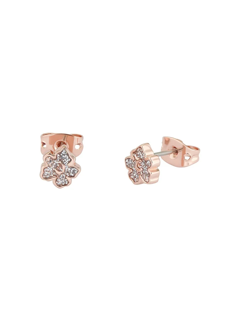Ted Baker Lenana Magnolia Lillifora Enamel Stud Earrings