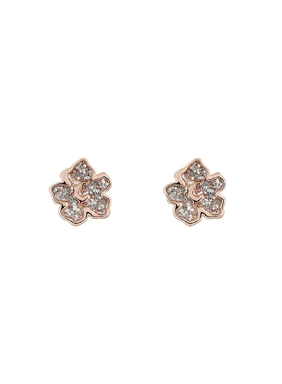 Ted Baker Lenana Magnolia Lillifora Enamel Stud Earrings