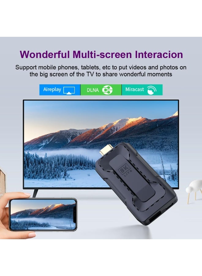 Barakah Android 13.0 TV Stick DDR4 2GB RAM 16GB ROM RK3528 Quad-Core 64bit WiFi6 Dual 2.4G/5.8G WiFi BT5.0 8K HDR10+ Ultra HD USB3.0 Smart TV Dongle - Image 4