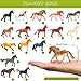 DOITEM 20PCS Tiny Horse Figurines Toy Set Plastic Pony Small Foal Figures Birthday Gift Cupcake Horse Cake Topper for Kids Toddlers - Image 4