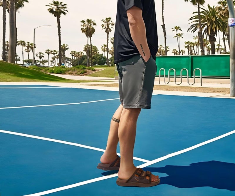 KuaiLu Mens Walking Slide Sandals Orthopedic Athletic Thick Cushion Recovery Sport Sandles Adjustable Strap Open Toe Slip On Memory Foam Slippers Comfort Plantar Fasciitis Arch Support Brown Size 10 - Image 2