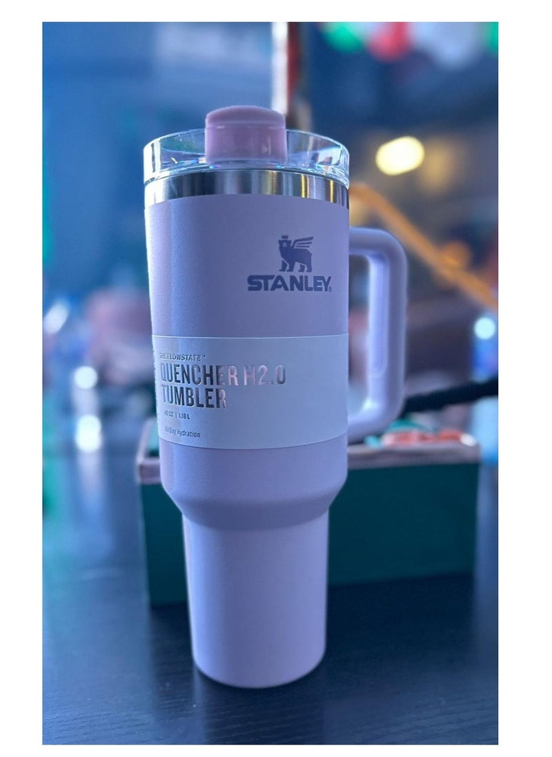 Zebrish - STANLEY The Quencher H2.0 FlowState Tumbler (Soft Matte) | 40 OZ Orchid - Image 1