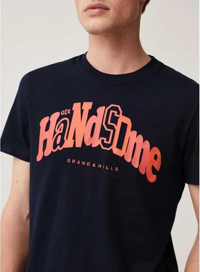 Ovs Grand & Hills T-shirt with printed lettering