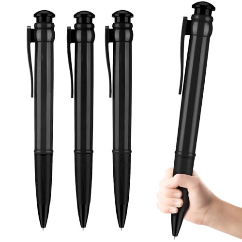 Lyforx Jumbo Pens 11.3'' - Giant Pens for Birthday Party Favors, Funny Gag Gifts 3 Pack Black - Image 1