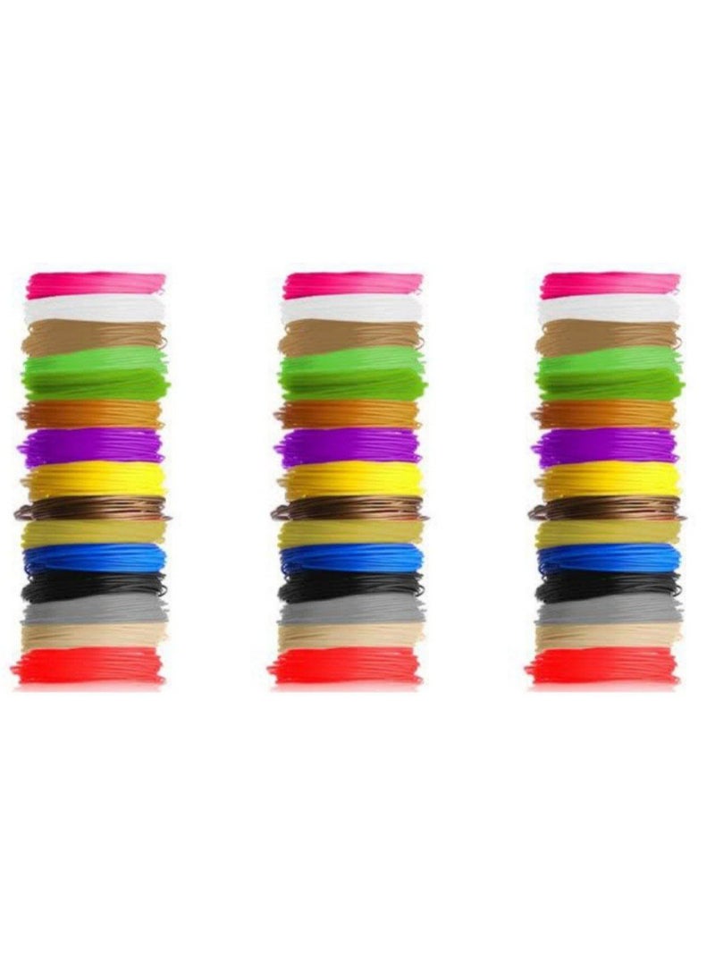 3D pen roll   10m polymer filament for printing, 15 colors for refilling, high precision diameter filament, each color 10 feet, total 240 feet mica 3d  - Image 5