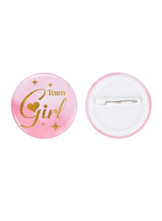 Gender Reveal Pins 20 Pieces Boy or Girl Team Buttons, Party Game Decoration Ideas Gifts (10 Pink, 10 Blue)  - Image 4