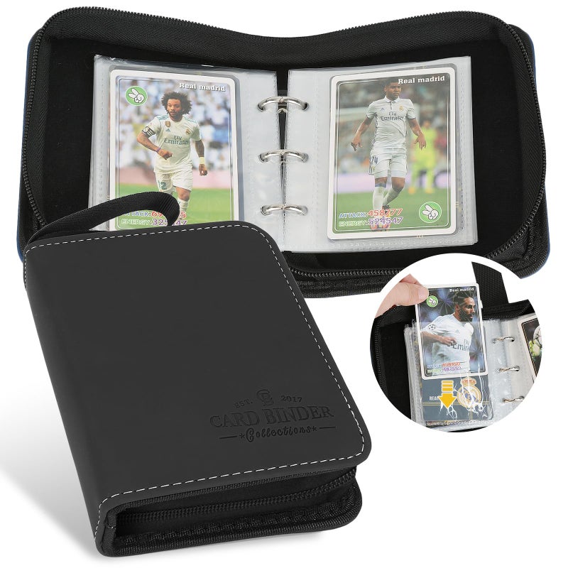 Foalgo Trading Card Binder Card Collection Binder Album Folder with 80 Side Loading Pockets 1 Pocket Trading Card Album Folder for TGCMTG Baseball Cards Yugioh - Image 2