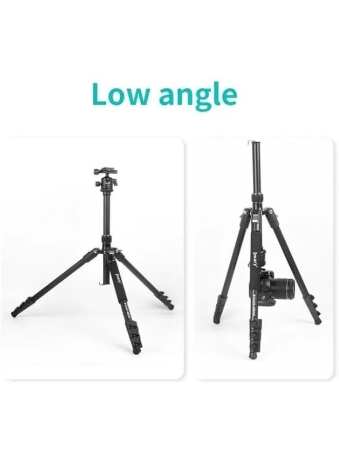JMARY KT325+NB30 1.6m Portable Aluminum Alloy Action Camera Rotating Tripod Holder - Image 4