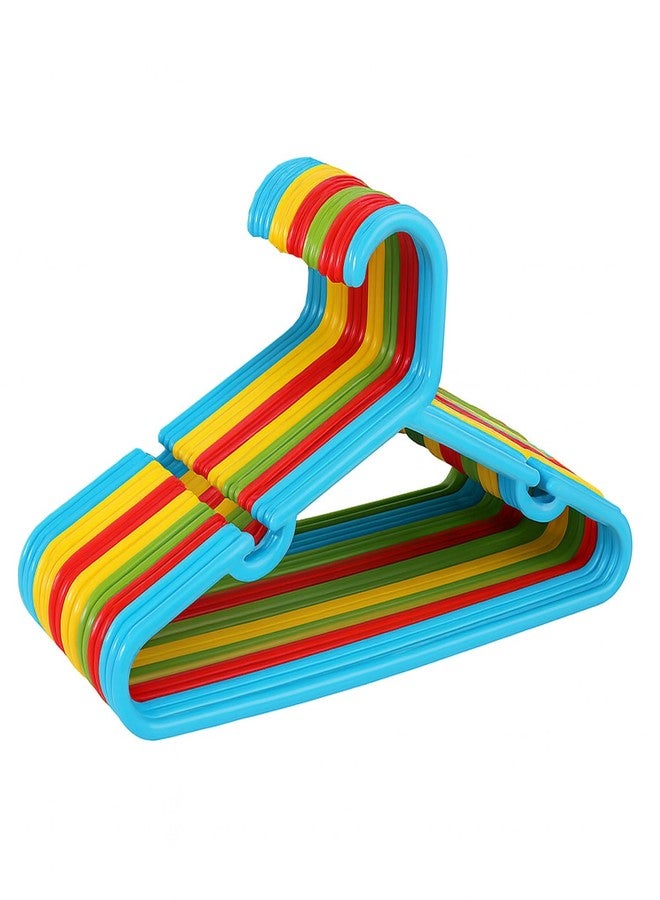 جو هوكد علاقات ملابس الأطفال من جو هوكد، ذات سطح أملس وأخاديد مانعة للانزلاق، عبوة من 15 قطعة | منظم تخزين ملابس الأطفال | علاقة ملابس بلاستيكية متينة لملابس الأطفال الرضع والصغار (متعددة الألوان) - Image 1