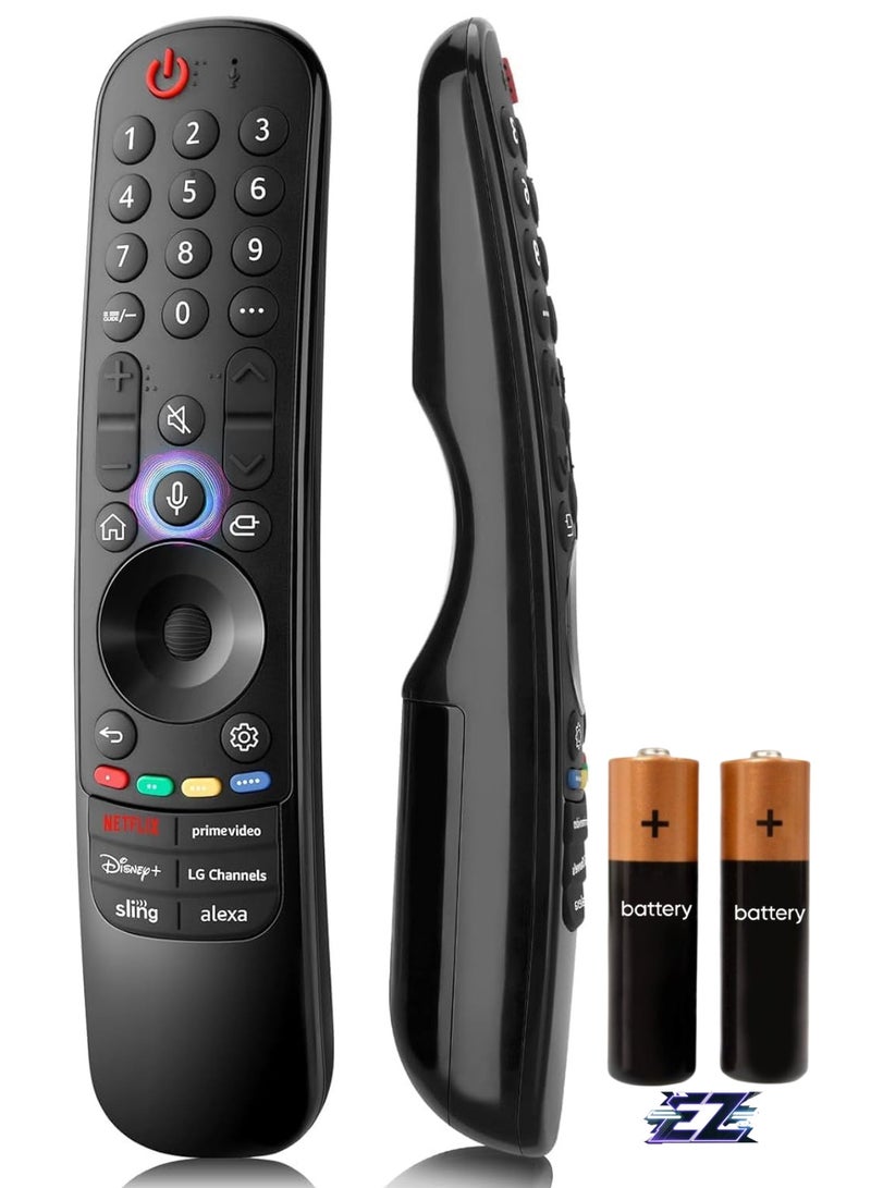 ELTRAZONE Magic Bluetooth Remote Control MR23GA with Microphone Compatible with LG TVs Wavo Z3 G3 C3 B3 OLED48A3AUA OLED55A3PUA OLED65A3AUA OLED77A3PUA OLED55B3AUA OLED55B3PUA OLED55B3PUA with battery  - Image 1
