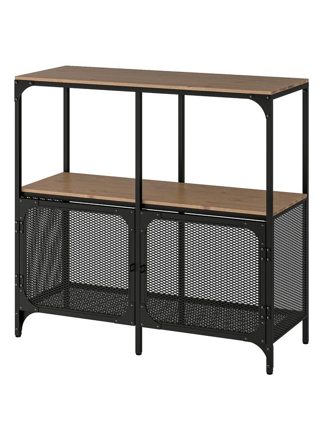 Zaboon Shelving Unit, Black, 100X95 Cm - Image 1