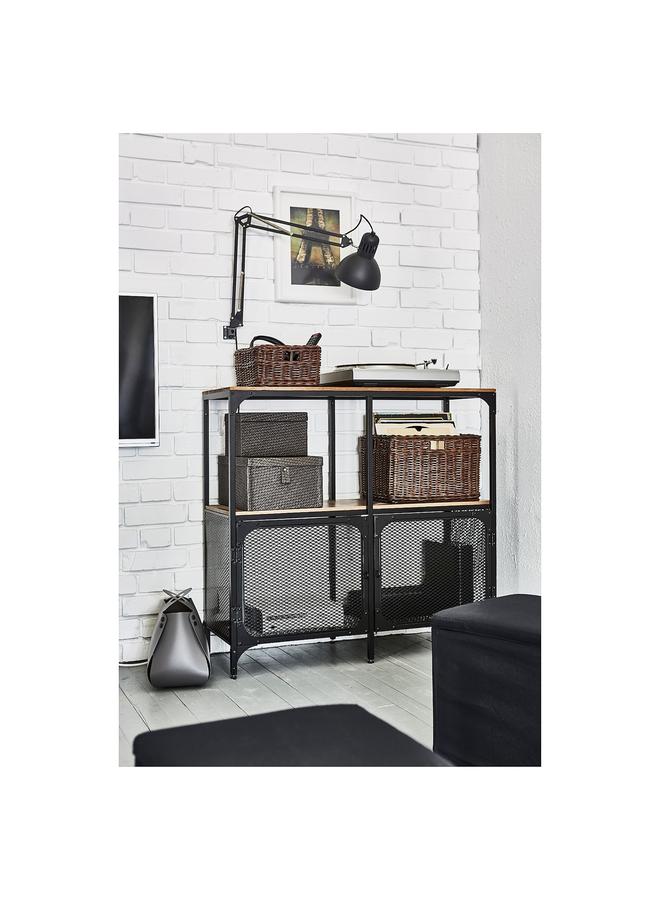 Zaboon Shelving Unit, Black, 100X95 Cm - Image 4