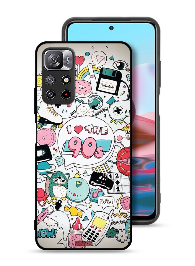 Tolwak Xiaomi Redmi Note 11 4G Protective Case Cover I Love The 90s - Image 1