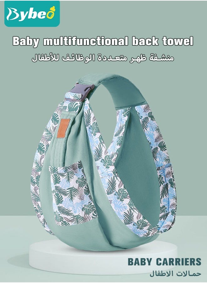 2 in-1 Baby Carrier, Baby Wraps Carrier Infants Wrap Ring Sling and Nursing Cover for Toddler 0-36 Month, Soft & Comfortable, Perfect Gift