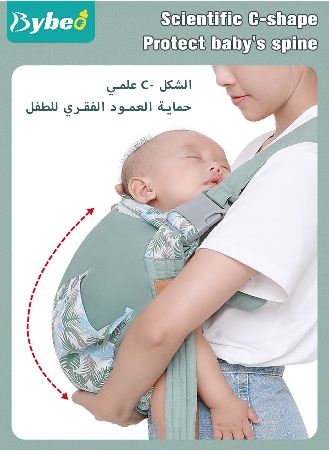 2 in-1 Baby Carrier, Baby Wraps Carrier Infants Wrap Ring Sling and Nursing Cover for Toddler 0-36 Month, Soft & Comfortable, Perfect Gift