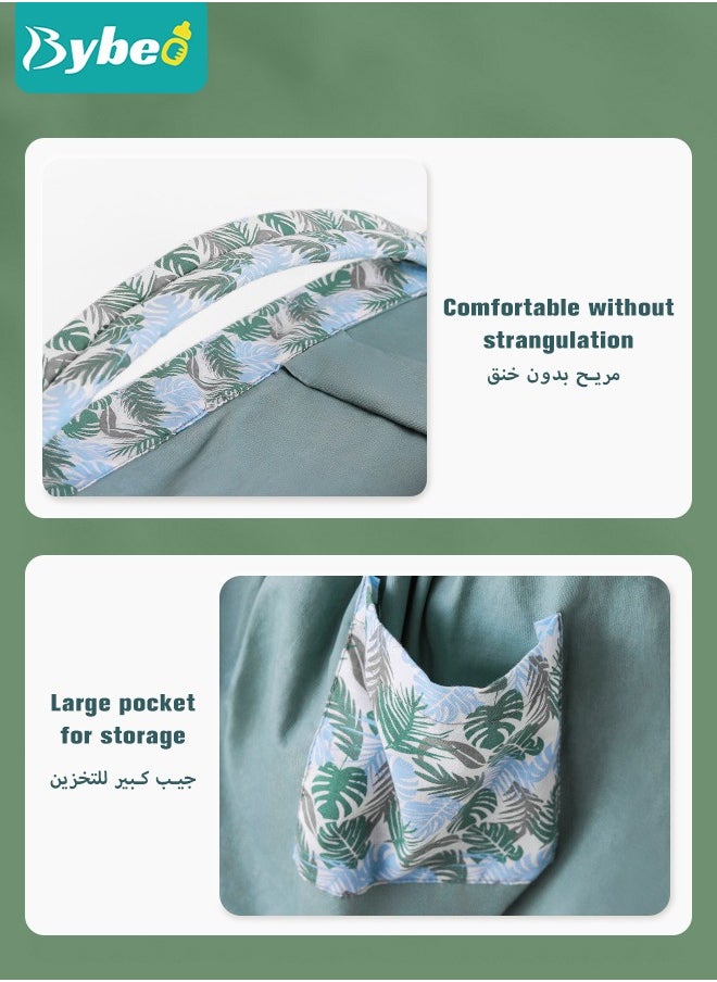 2 in-1 Baby Carrier, Baby Wraps Carrier Infants Wrap Ring Sling and Nursing Cover for Toddler 0-36 Month, Soft & Comfortable, Perfect Gift