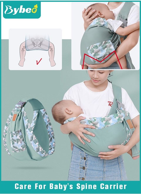 2 in-1 Baby Carrier, Baby Wraps Carrier Infants Wrap Ring Sling and Nursing Cover for Toddler 0-36 Month, Soft & Comfortable, Perfect Gift