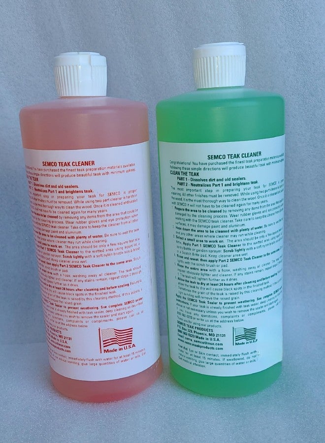 Semco 2 Part Teak Cleaner Quart Size - Image 3