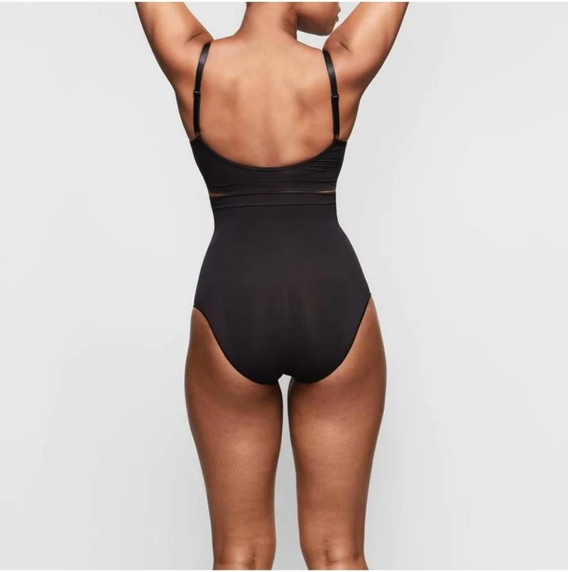 Mistirik Mystirik 2 Size Slimming High Waist Silicone Slip Corset Black Color