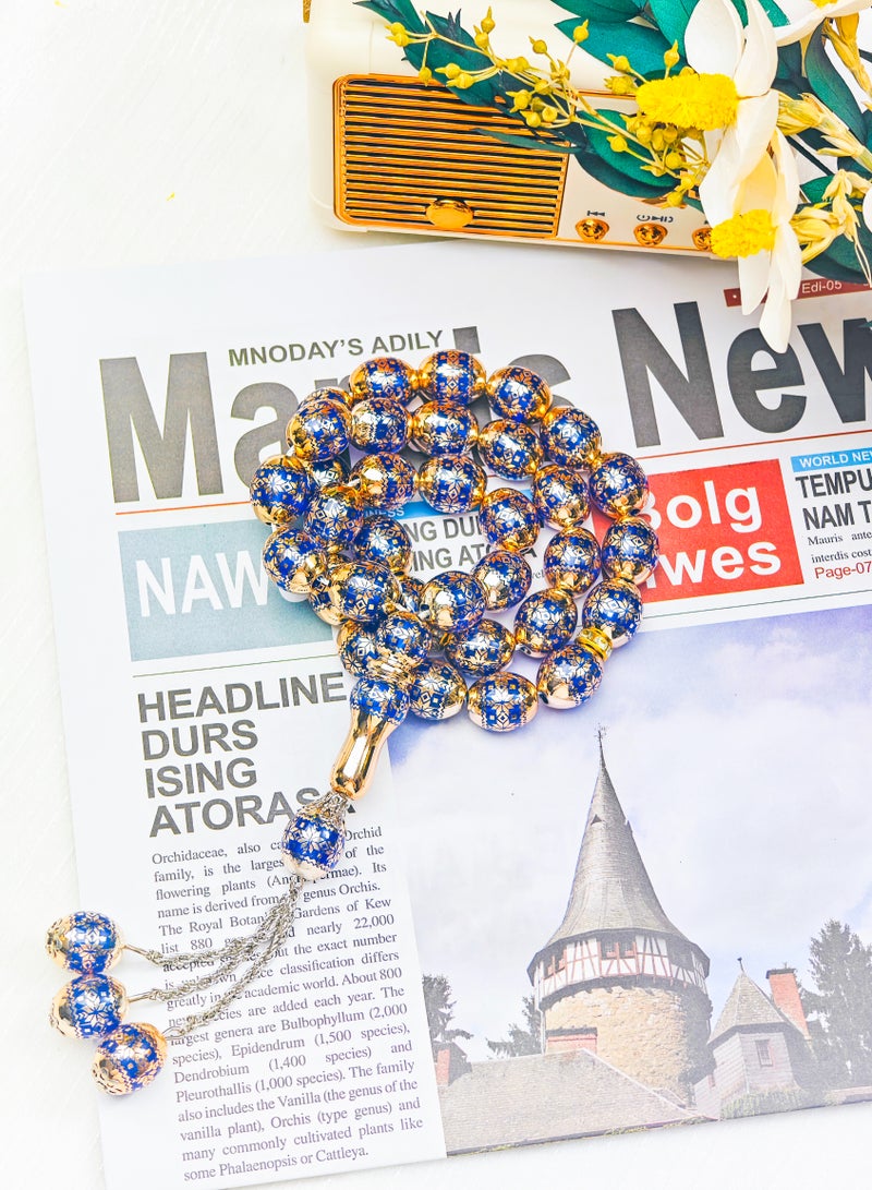 salaam-fashion Laser-Engraved Maple Leaf Tasbih - 33 Beads - Image 4