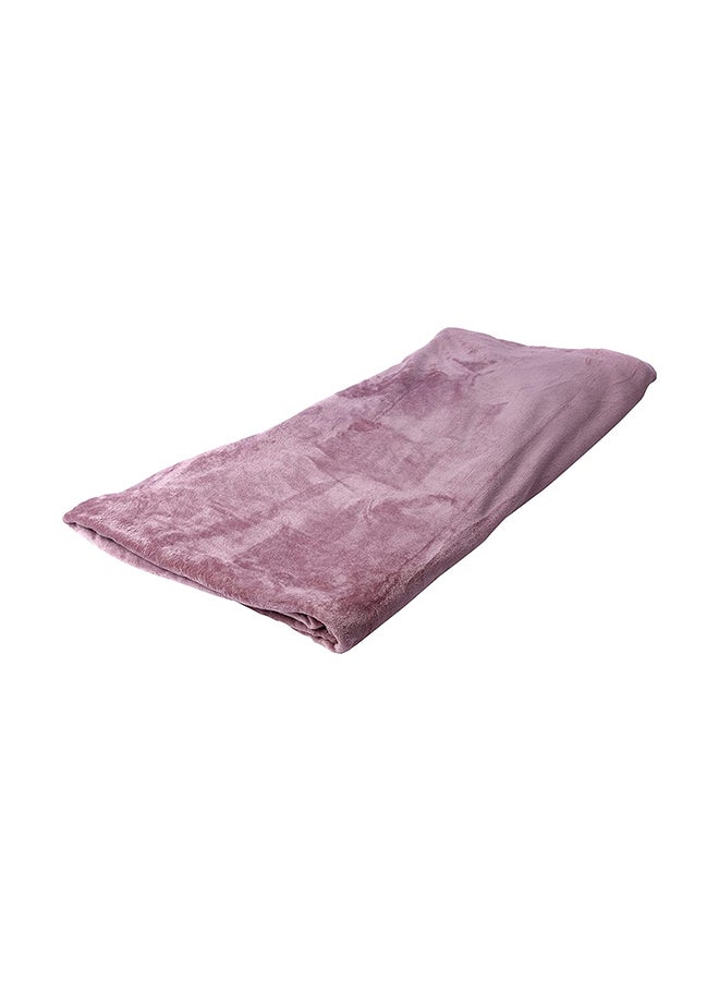Moon 1 Piece Soft Single Size Bed Blanket flannel Purple - Image 2