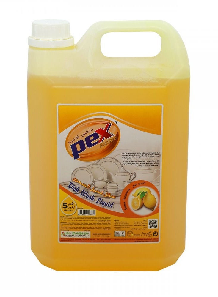 Pex Active Dish Wash Lemon Liquid - Image 1