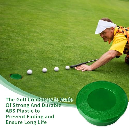 joaoxoko Golf Cup Cover for Golf Course Hole.Golf Hole for Putting Green Cover for Backyard Practice Putting Green Hole, ABS Hole Cup Covers Comply with USGA Regulations (4) - Image 3