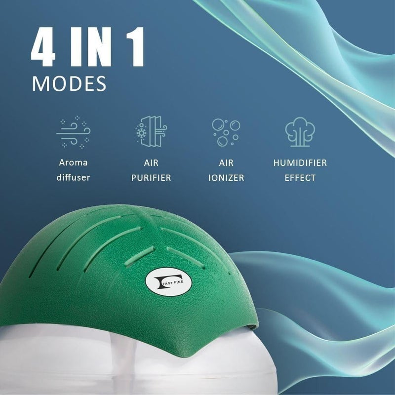 Fast Fine Fast Fine Portable Room Air Purifier Aroma Diffuser or Humidifier Revitalizer Lemon Grass Aroma Essential Diffuser Oil 100ML  - Image 2