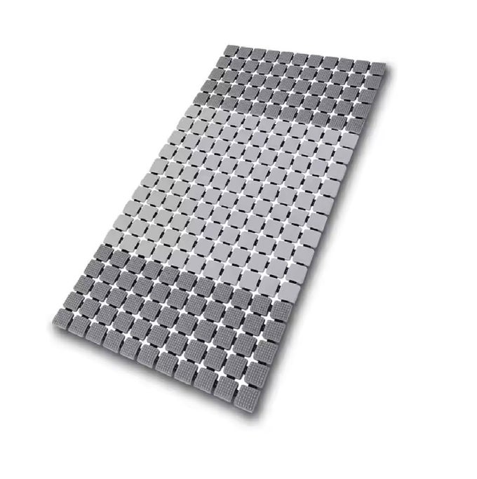 BATH TUB SHOWER SAFETY MAT 73 X 40 CM NONSLIP AND EXTRA LARGE BATHTUB MAT WITH SUCTION CUPS MACHINE WASHABLE BATHROOM MATS WITH DRAIN HOLES BEIGE BLACK