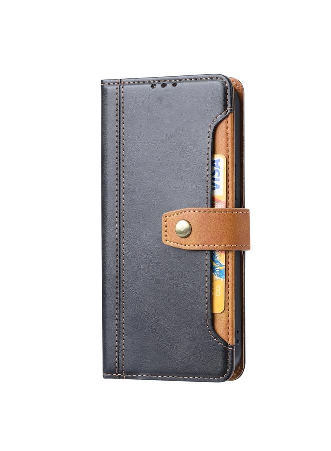 S-TOP Case For iPhone 14 Pro Max Calf Texture Double Fold Clasp Horizontal Flip Leather Case - Image 2