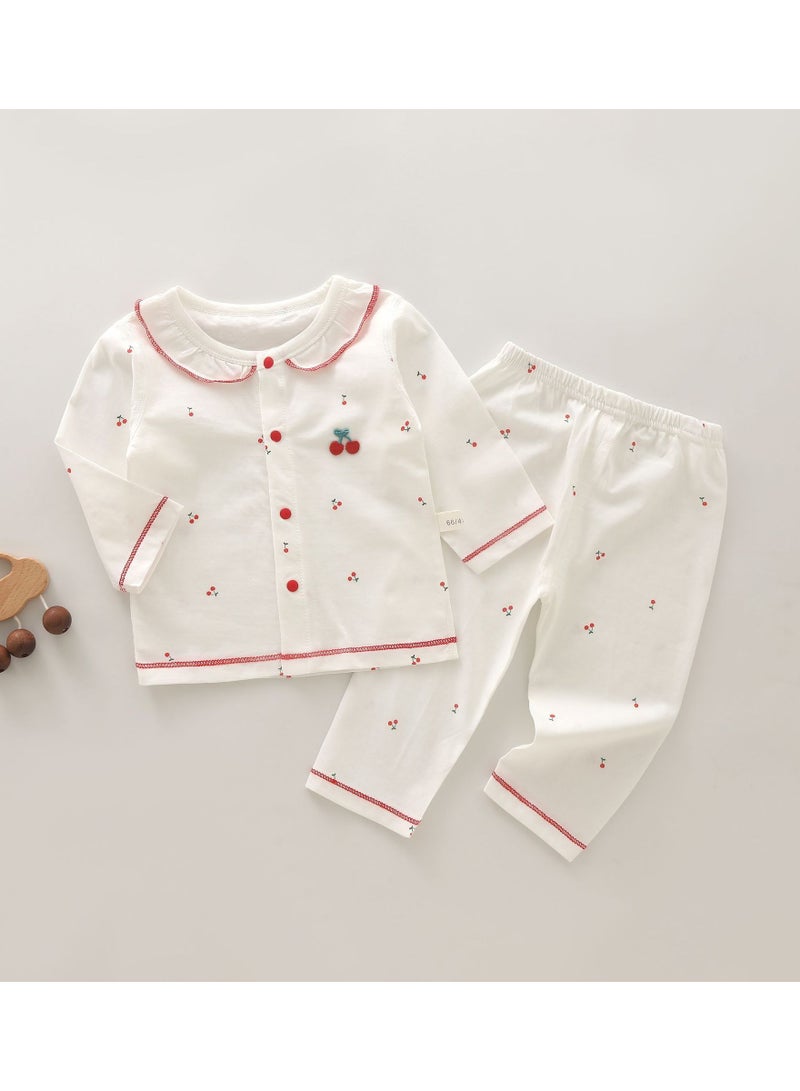 Loquat Baby Summer Lightweight Breathable Soft Sleepwear Two Piece Set