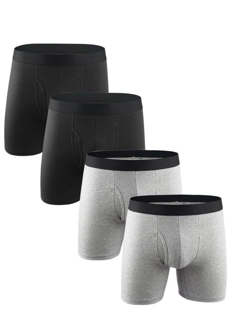 Loquat 4PCS Breathable Boxers Set Multicolour UK US Size 