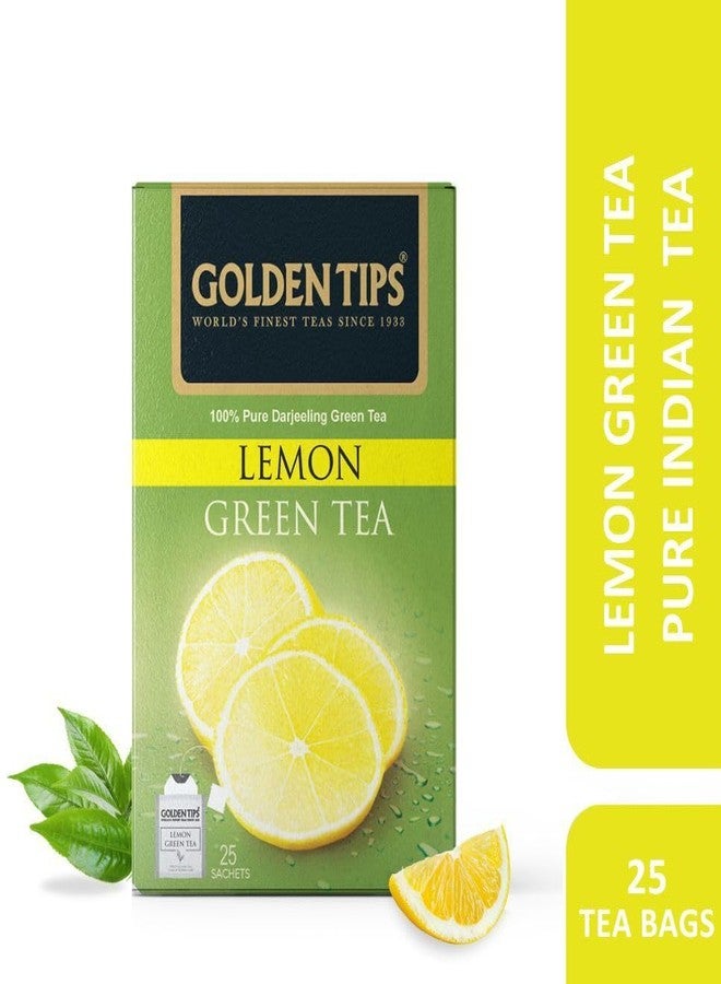 Golden Tips Fresh & Flavoured Lemon Green Tea Bags Box (50gm- 25 Tea bags) - Image 4