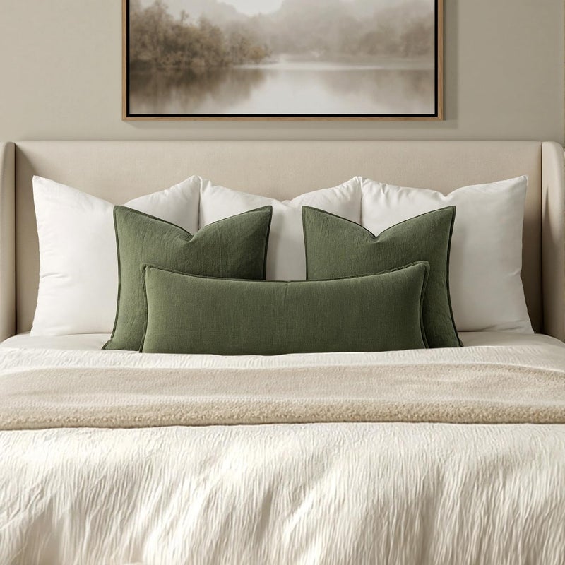 MIULEE Decorative Long Lumbar Throw Pillow Cover for Bed 14x36 Blue Grey Boho Farmhouse Neutral Couch Pillowcase Pack of 1 Accent Modern Sofa Cushion Livingroom Home Decor (Covers Only) - Image 2