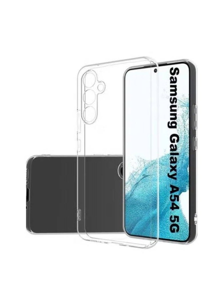 AROAQ Clear Soft TPU Case for Samsung Galaxy A54 5G Transparent Shockproof Back Cover - Image 1