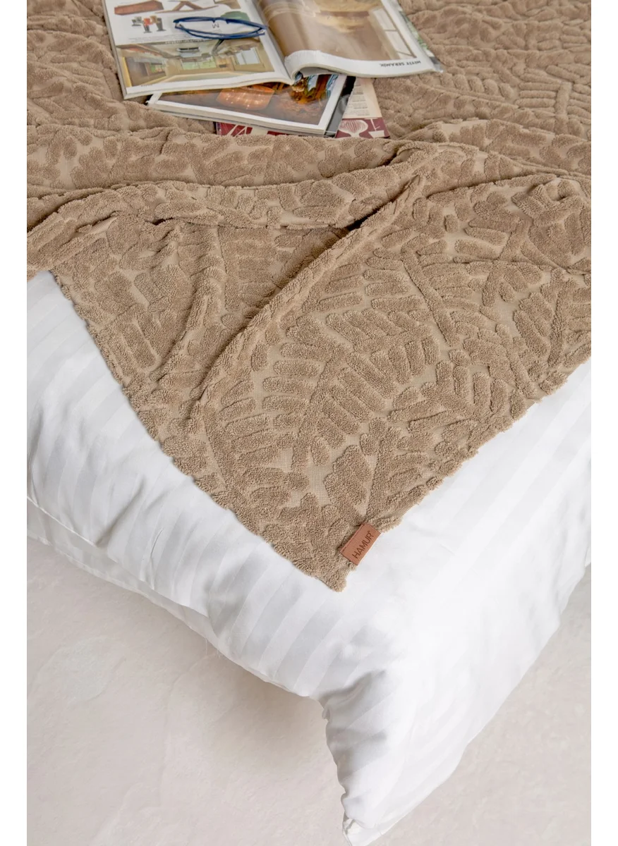 Hamur Dough Scandinavian Bedspread Set Double Set Bohemian Punch Punch Pattern Forest Natural