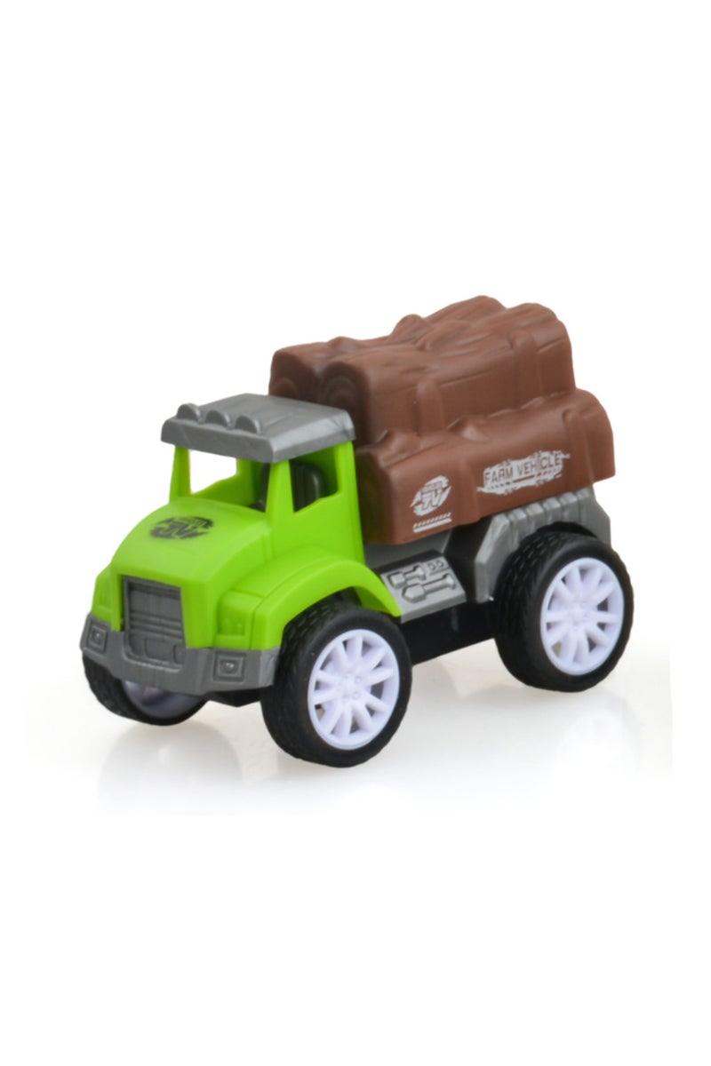 Kikibebe Friction Truck Set – 3 Pull-Back Farmer Vehicles – Green - Image 4