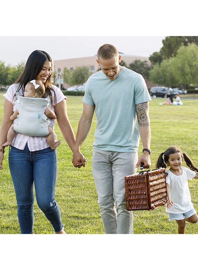 Kids Convertible Carrier With Comfortable Hip Seat And Buckle Strap - Grey - Image 5