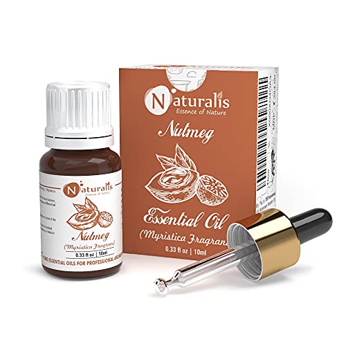 Naturalis Nutmeg Aromatherapy Essential Oil 10ml – Pure and Natural Nutmeg Oil for Relaxation, Wellness, and Calming Aromatherapy Experience - Image 1