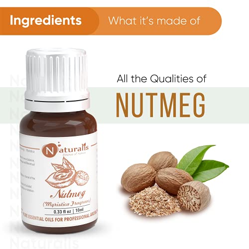 Naturalis Nutmeg Aromatherapy Essential Oil 10ml – Pure and Natural Nutmeg Oil for Relaxation, Wellness, and Calming Aromatherapy Experience - Image 3