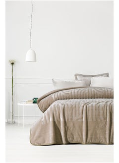 MORANO Engraved Single Blanket1 Ply Blanket Size - 180 x 240 cm Weight - 2.280 Kg 100% Polyester Embossed design  - Image 1