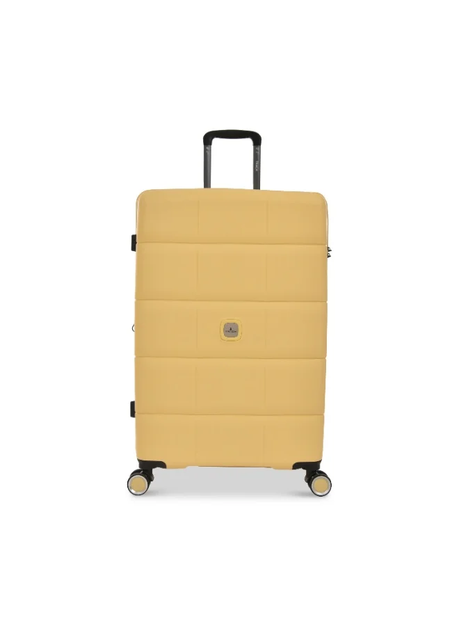 تراك طقم حقائب سفر صلبة من مادة PP (بولي بروبيلين) من 4 قطع | حقيبة 12 بوصة ميني، 20 بوصة للمقصورة، 24 بوصة متوسطة، و28 بوصة كبيرة | هيكل صلب قابل للتوسعة | 4 عجلات مزدوجة دوارة | قفل TSA مدمج