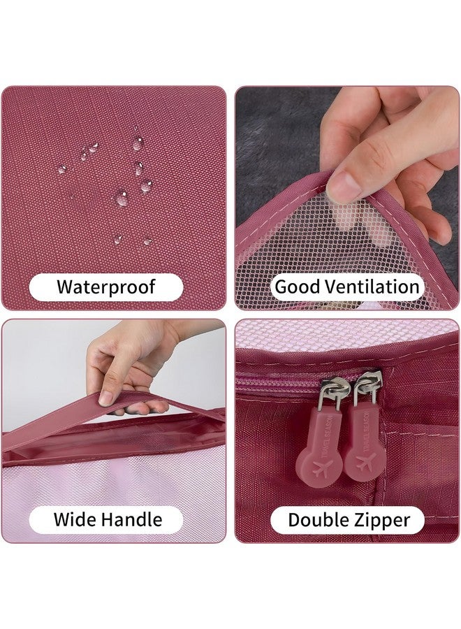 Jinila 6 in 1 Travel Laundry Pouch Luggage Bags Set Clothes Space Savers Bags Cosmetics Underwear Toiletry Zipper Bag Set Laundry Organiser (6pcs Set, Multi Colour) - Image 4