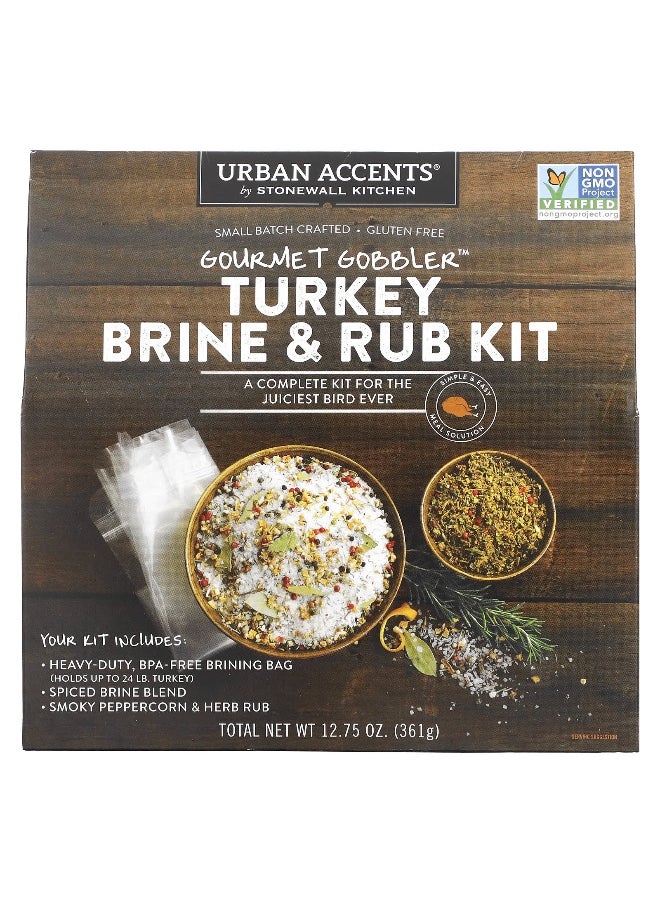 URBAN ACCENTS Urban Accents, Gourmet Gobbler, Turkey Brine & Rub Kit, 12.75 oz (361 g)  - Image 1