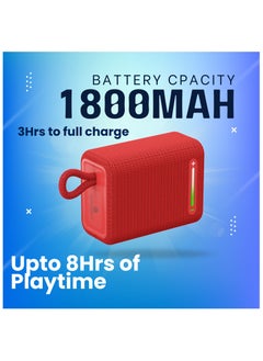 GRABIT G-BUDDY 5W Bluetooth Speaker Compact & Durable Enjoy stereo sound with Bluetooth 5.4, USB & Micro SD playback, and TWS pairing. The 1800mAh battery ensures long playtime, while IPX6 water resistance makes it perfect for outdoors and travel. Compatible with iPhone, Samsung, OnePlus, Xiaomi, Huawei, Google Pixel, iPads, MacBooks, and more.  - Image 5