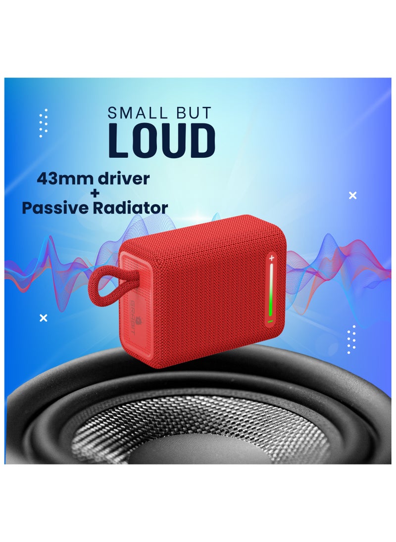 GRABIT - G-BUDDY 5W Bluetooth Speaker Compact & Durable Enjoy stereo sound with Bluetooth 5.4, USB & Micro SD playback, and TWS pairing. The 1800mAh battery ensures long playtime, while IPX6 water resistance makes it perfect for outdoors and travel. Compatible with iPhone, Samsung, OnePlus, Xiaomi, Huawei, Google Pixel, iPads, MacBooks, and more. - Image 1