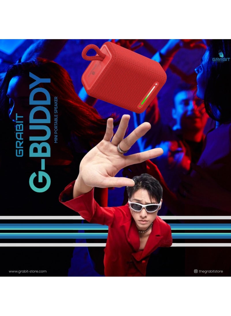 GRABIT G-BUDDY 5W Bluetooth Speaker – Compact, Durable, TWS, IPX6, Long Battery  - Image 2