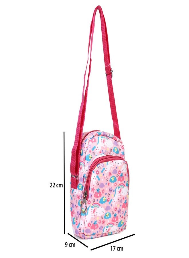 Asera Cartoon Printed Sling Bag/Picnic Bag For Kids - Birthday Return Gifts For Girls/Boys/Kids (Unicorn 6 Pcs), Multicolor - Image 2