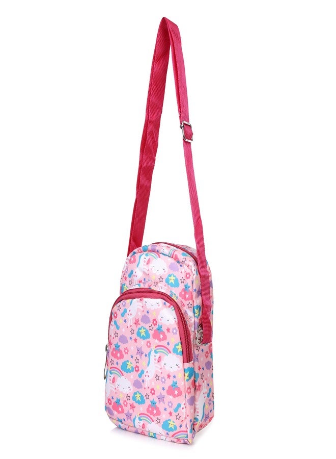 Asera Cartoon Printed Sling Bag/Picnic Bag For Kids - Birthday Return Gifts For Girls/Boys/Kids (Unicorn 6 Pcs), Multicolor - Image 3