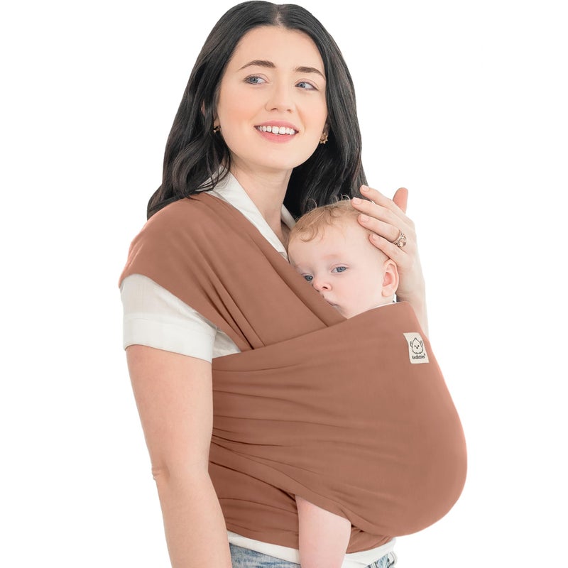 KeaBabies Baby Wrap Carrier - All in 1 Original Baby Carrier Newborn to Toddler Sling, Easy to Wear, Hands Free Bonding, Lightweight, Breathable Infant Wraps (Terracotta) - Image 1